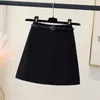 Skirts Women's Spring Autumn Fashion Elegant Solid Color High Waist A-Dress Casual Versatile Western Korean Comfortable Commuter Skirt