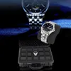 6 Grid ABS Plastic Watch Box Case Tool Portable Tool Portable Affant مع رغوة لتخزين الساعات 240110