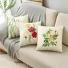 Pillow Spring Simple Flowers And Plants Pillowcase Office Living Room Sofa Nap Cover 40/45/50cm Bay Window Bedside Decoration