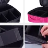 Cosmetic Bags Nylon Makeup Bag Double Layer Design Handbag Manicure With Handle Professional Nail Case Organizer