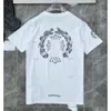 2023 Herren T-Shirts Luxus klassische Herren T-Shirts Ch Marke Mode Männer Sanskrit T-Shirt Hufeisen Herz Kreuz Designer T-Shirts Mann Hip Hop Chromes 675