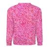 Hoodies masculinos folha rosa streetwear sweatshirts outono folhas impressão y2k bonito homem oversize solto personalizado o pescoço hoodie