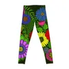 Aktiva byxor vackra botaniska blommor konst leggings Gymkläder Träning Legging Womans