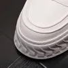 Nya ankomst Mens alla matchar vit snörning plattform kausal läder skor lägenheter mockasins manliga sport promenad sneakers