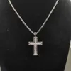 Choker Moissanitkedja lyxiga halsband Designer Fashion Halsband Högkvalitativ utsökt Premium Cross Necklace Pendant Valentine's Day Gift Jewelry Woman Woman