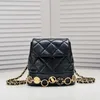 Handväska mini lyxig bokväska handväska hållare väska ryggsäck kort axel designer crossbody kvinnliga plånbok kaviar