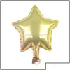 Balões de festa 10 polegadas Fivepointed Star Foil Cor Sólida 14 Cores Bebê Chuveiro Casamento Crianças Aniversário Decorações Drop Delivery Dhxlq
