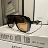 Occhiali da sole 2023 Designer di lusso Marchio Moda Rotondi GGities Occhiali da sole Occhiali GGities Occhiali da sole Montatura in metallo nero Lenti in vetro scuro da 50 mm per uomo Donna