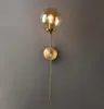 Lampada da parete moderna in vetro Lampade da parete a LED in oro per la decorazione domestica Camera da letto Luci per specchio da bagno Apparecchio per interni nordici E145474437