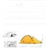 Tents And Shelters Winter Two-Person Mountaineering Tent Outdoor Cam Supplies Portable Trekking Lightweight Waterproof Double-Decker D Otdao