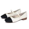 2024 Spring Designer Women Shoes Ny Bow Colored Beige Black Low Heel Square Head Shallow Mouth Single Shoes 36-41