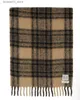 Scarves Winter Cashmere Plaid Scarf Free Shipping Sweden Brand Totem* New Design Wool Woven Men Shawl Fashion Luxury Women Pashmina Wrap Q240111