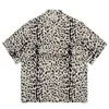 Men's Casual Shirts WAO MARIA Spotted Leopard Print Shirts Men Women High Quality 2023ss Hawaiian Shirt Top Teeephemeralew