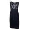 Casual Dresses Bridesmaid Cocktail Sexy Party Lace Patchwork Dress Waist High Midi Tank Splicing Sleeveless Pencil Slim Outfits