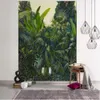 Plantes tropicales feuilles tapisserie Jungle palmier tenture murale Boho psychédélique chambre décor Nature paysage Art maison 240111