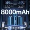 Baseus 15000PA kablosuz araba elektrikli süpürge 2-1 arada emme nozul flowpipe el tipi vakum temizleyici LED ışık araba ev bilgisayar temiz 240110
