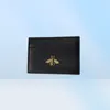 523685 Bee Animalier Card Case Designer Mens Leather Card Держатель Mini Pocket Organizer Кошелек монетный кошелек мона