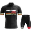 Set SRAM Team Cycling Jersey Set 2022 Uomo Estate MTB Gara Abbigliamento da ciclismo Manica corta Ropa Ciclismo Outdoor Equitazione Bike Uniforme