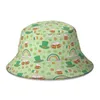 Berets Happy Ireland St. Patrick's Day Bucket Hat For Women Men Students Foldable Bob Fishing Hats Panama Cap Streetwear