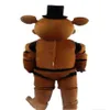 2019 Wysokiej jakości pięć nocy w FREDdy's FNAf Freddy Fazbear Mascot Costume Cartoon Mascot Custom262h