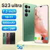 2024 Yeni Global Versiyon Orijinal S23 Ultra+5G Akıllı Telefon 7.3 HD 16GB+1TB Çift SIM Cep Telefonları Android 13.0 Cep Telefon Kilidi Damlı 48MP+72MP 6800mAH Cep Telefonu