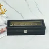 6 Slots Watch Box Accessories Display Case Storage Holder PU Leathe Watches Organizer Jewelry 240110