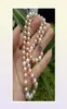 Kup biżuterię perłową 78 mm Morze Południowe biały różowy fioletowy Naszyjnik Pearl Pearl 18quot 14K4159134