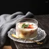 Weingläser, 2-teiliges transparentes Glas-Dessertbecher-Set, hitzebeständig, für Gelee, Pudding, Mousse, Eis, Form, Party, Dip-Gericht, Gewürzschüssel