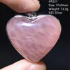 Pendants Natural Pink Rose Quartz Pendant For Women Lady Men Healing Love Gift Silver Crystal Beads Madagascar Gemstone Jewelry AAAAA