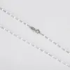 Colliers RORU Real S925 5 couleurs 45 cm longue chaîne chaîne ras du cou émail satellite perlé câble collier pour femmes hommes bijoux cadeau