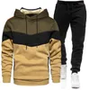 Männer Trainingsanzüge 2024 Herbst Winter Sets Zipper Hoodie Hosen Stücke Lässige Männlichen Sportswear Marke Kleidung Schweiß Anzug