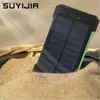 Cell Phone Power Banks 200000mAh Solar Power Bank Waterproof Emergency Power Supply Fast Charging with LED SOS Light Outdoor External Battery PowerbankL240111