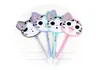 wholesale Dessin animé mignon chat germe créatif ventilateur stylos à bille en gros en plastique multicolore Corée papeterie G884 LL