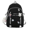 Sacos escolares saco moda mulheres laptop livro na moda bonito feminino faculdade mochila senhora crachá estudante menina viagem kawaii