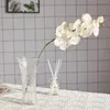8 mariposas artificiales orquídeas falsas Phalaenopsis 3D flores simuladas plantas de tacto real casas de bodas decoraciones navideñas 240111