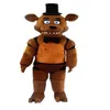 2019 Wysokiej jakości pięć nocy w FREDdy's FNAf Freddy Fazbear Mascot Costume Cartoon Mascot Custom262h