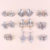 LUBOV – boucles d'oreilles pendantes en pierre de cristal transparente, décoration en strass, opale claire, bijoux de fête tendance pour femmes