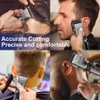 SURKER Professional Hair Clipper Ceramic Blade Male Trimmer LED Display Haircut Machine USB charging 240110