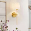 2PCS/SET WALL SCONCES, RETRO PRZEMYSŁOWE LAMPY WALNE, PRZEDŁUGI WŁATNOŚCI Oświetlenie ścienne z białym odcieniem tkaniny, odpowiednie do sypialni Korytarza w salonie kuchnia