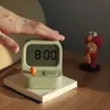 Creative Retro Table Clock Mini Handheld Game Machine Alarm Clock Kids Cute Digital Clock Multi Function Coundown Snooze Desk 240110