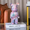 Dekorative Objekte Figuren Kreative Nordic Fluid Violent Bear Bodendekoration Modernes Wohnzimmer TV-Schrank Cartoon Sparschwein Statue Skulpturvaiduryd