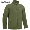 Tacvasen Winter Tactical Fleece Jacket Mens Picks Pockets Jacket Thermal Warm Security Full Zip Fishing Work Coats Outwear Tops 240110