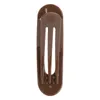 Makeup Sponges Hairpin Metal Snap Hair Clip Plaid Vintage Wide Tooth Barrette For Brown