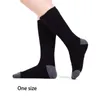 Мужские и женские зимние теплые носки с электрическим подогревом, 3 шестерни, регулируемая температура, 3,7 В, перезаряжаемые хлопковые чулки с подогревом 240111