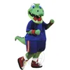 Costume de mascotte d'alligator d'université de taille adulte d'Halloween pour la personnalisation de support de livraison gratuite de mascotte de personnage de dessin animé de fête