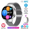 2024 nuevo para Huawei Xiaomi GT4 Pro reloj inteligente hombres NFC GPS Tracker AMOLED 360*360 HD pantalla ritmo cardíaco Bluetooth llamada SmartWatch