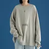 Kadın T-Shirt Legible 2023 Sonbahar Uzun Kollu T-shirt Kadın Tee Gömlek Temel Büyük Boy Tişörtleri Kadınlar Günlük O-Ne Kadınlar Tshirtyolq