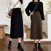 Etekler Zarif Bir Çizgi Etek Katı Midi Elbise Figürünüzü Güvenle Gösteriyor