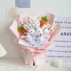 Altre arti e mestieri Maiale Fiore all'uncinetto Simpatici fiori artificiali Kawaii Bouquet lavorato a maglia Fiore all'uncinetto fatto in casa Decor Fai da te Regali di San Valentino YQ240111