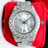 Handmade Diamond Watch Mens Watches 42mm Automatic Mechanical Movement Sapphire Women Wristwatches Montre de Luxe